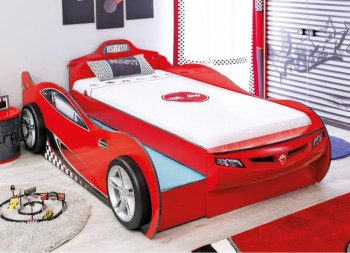 CARBED Кровать-машина Coupe с выдвижной кроватью Red 20.03.1306.00 в Горном - gornyj.mebel54.com | фото