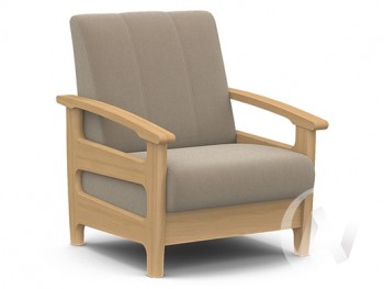 Кресло для отдыха Омега (бук лак/CATANIA LATTE) в Горном - gornyj.mebel54.com | фото