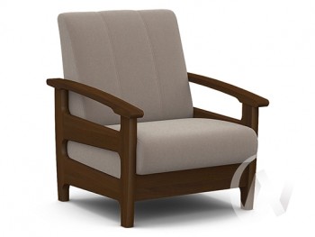 Кресло для отдыха Омега (орех лак/CATANIA COCOA) в Горном - gornyj.mebel54.com | фото