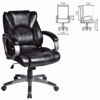 Кресло офисное BRABIX Eldorado EX-504 (черный) в Горном - gornyj.mebel54.com | фото