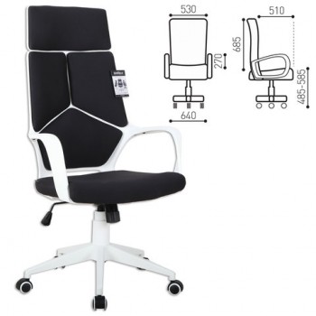 Кресло офисное BRABIX Prime EX-515 (черная ткань) в Горном - gornyj.mebel54.com | фото