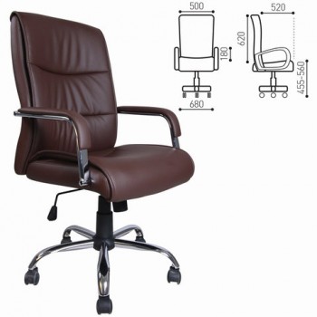 Кресло офисное BRABIX Space EX-508 (коричневый) в Горном - gornyj.mebel54.com | фото