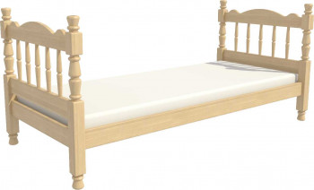 Кровать одинарная Аленка из массива сосны 800*1890 Сосна в Горном - gornyj.mebel54.com | фото