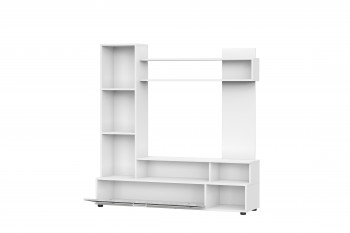 Мебель для гостиной "МГС 9" Белый / Цемент светлый в Горном - gornyj.mebel54.com | фото
