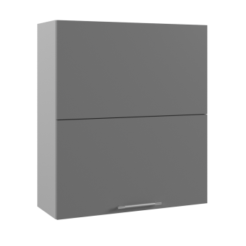 Ройс ПГПМ 800 Шкаф верхний Blum Aventos HF (Графит софт/корпус Серый) в Горном - gornyj.mebel54.com | фото