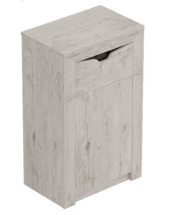 Тумба с дверцей и ящиком Соренто Дуб бонифаций/Кофе структурный матовый в Горном - gornyj.mebel54.com | фото
